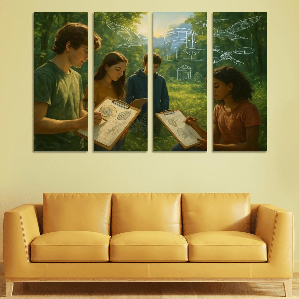 Biomimicry Lab Learning From Nature To Solve Problems framed paintings