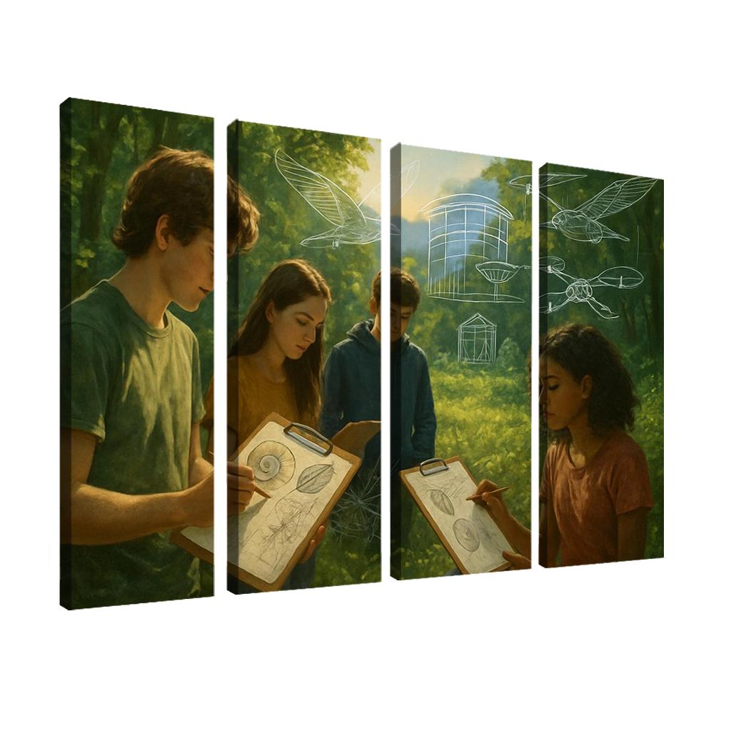 Biomimicry Lab Learning From Nature To Solve Problems framed paintings