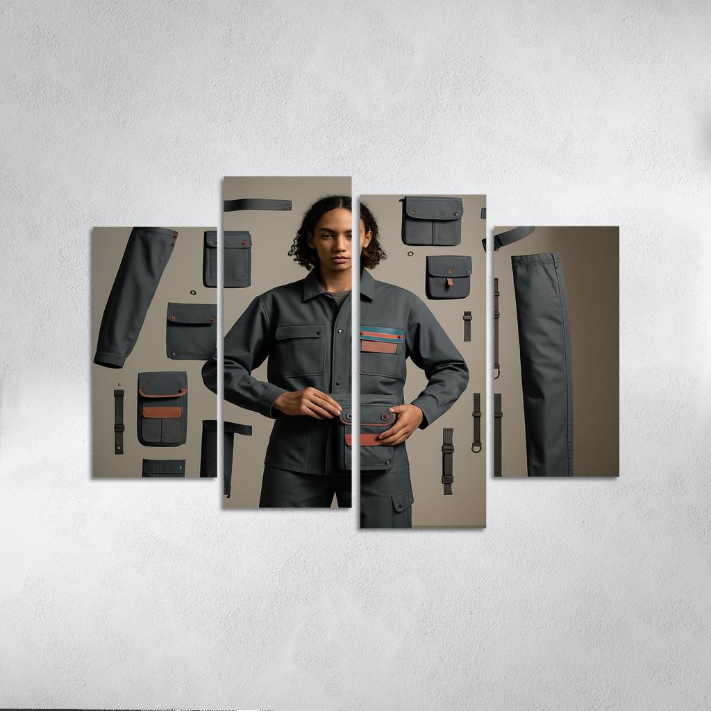 Modular Wardrobe Alchemy abstract paintings frame