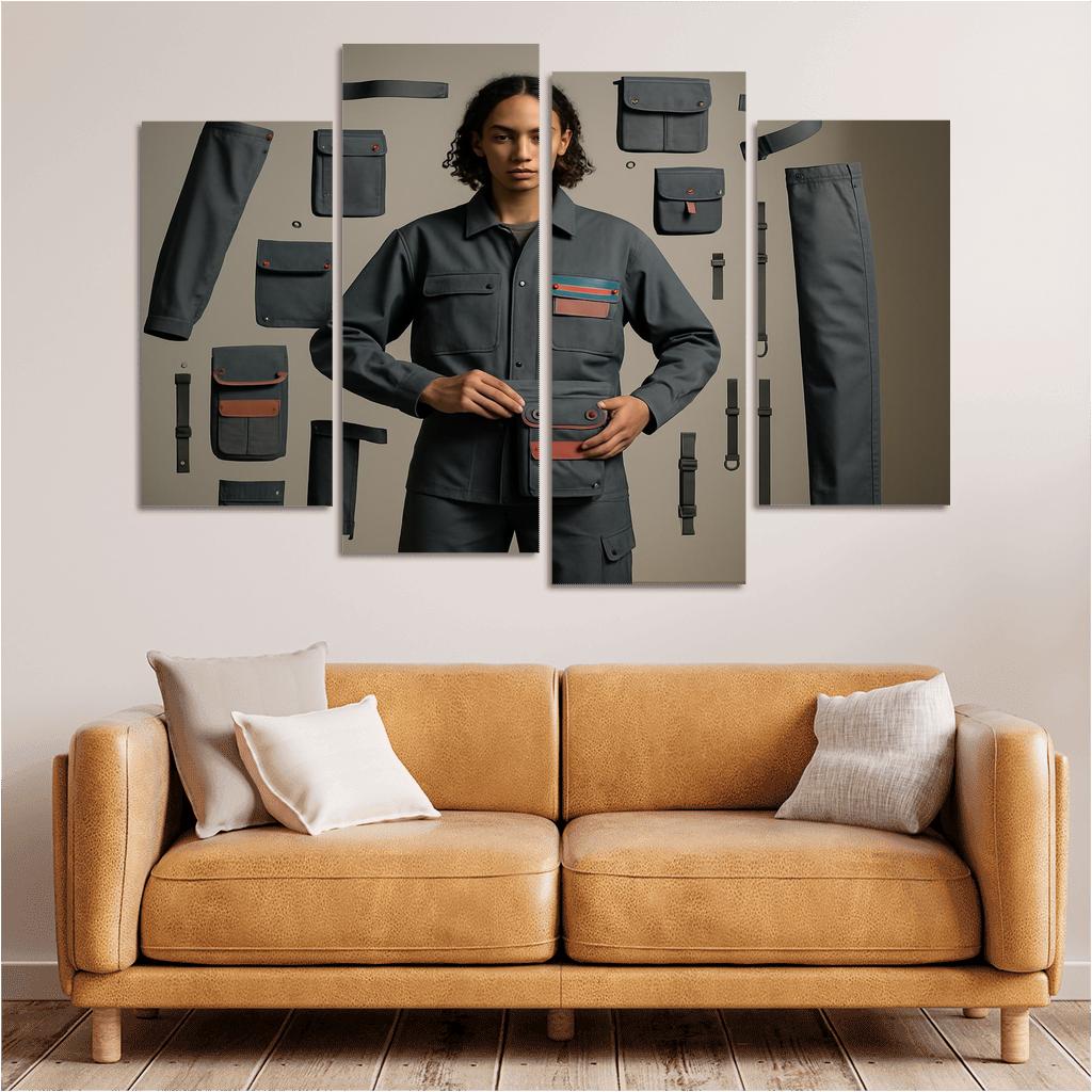 Modular Wardrobe Alchemy abstract paintings frame