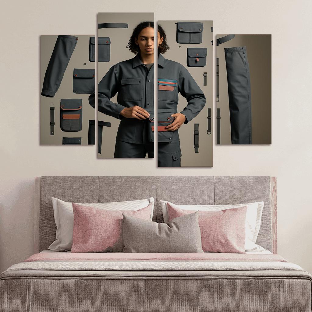 Modular Wardrobe Alchemy abstract paintings frame