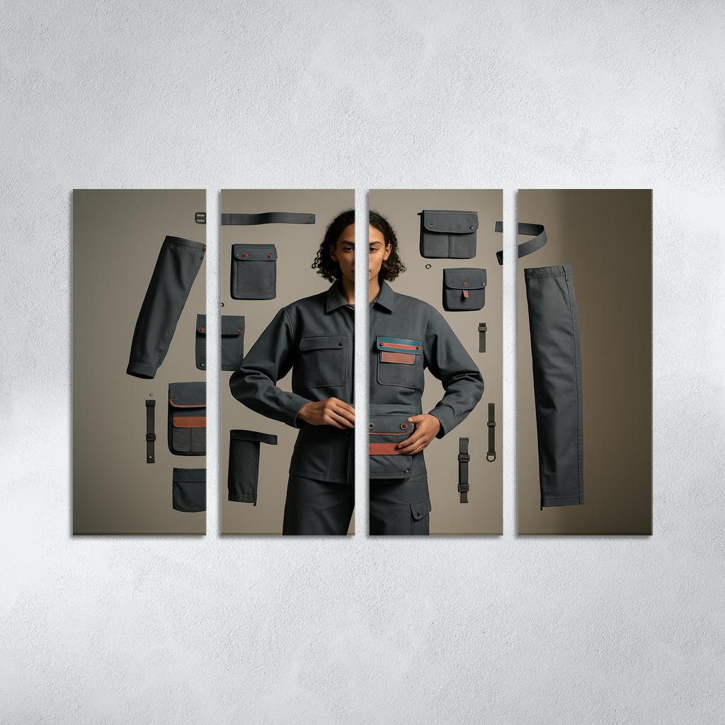 Modular Wardrobe Alchemy abstract paintings frame