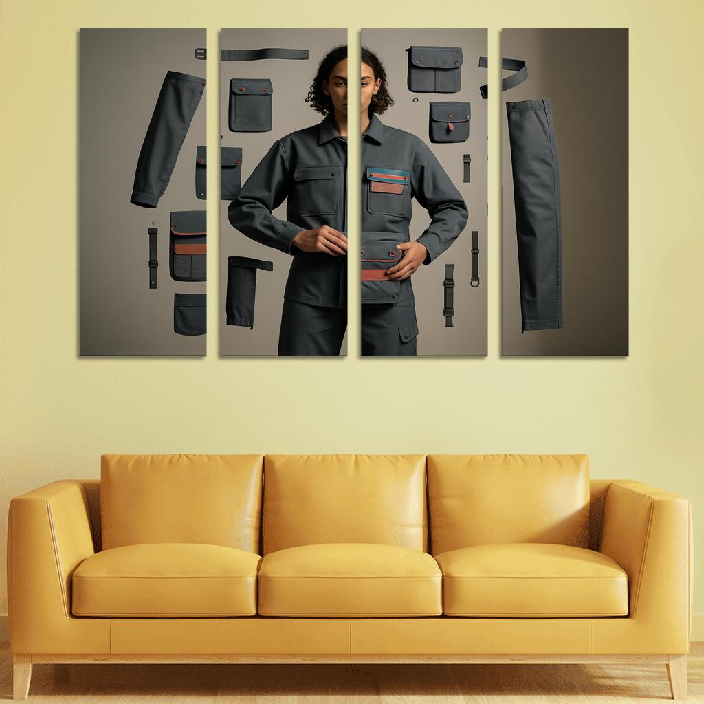 Modular Wardrobe Alchemy abstract paintings frame