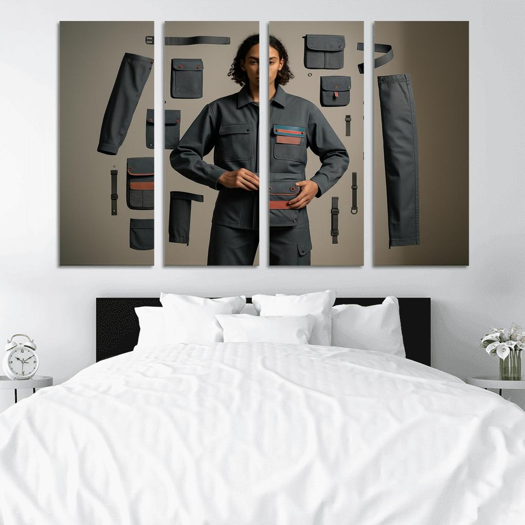 Modular Wardrobe Alchemy abstract paintings frame