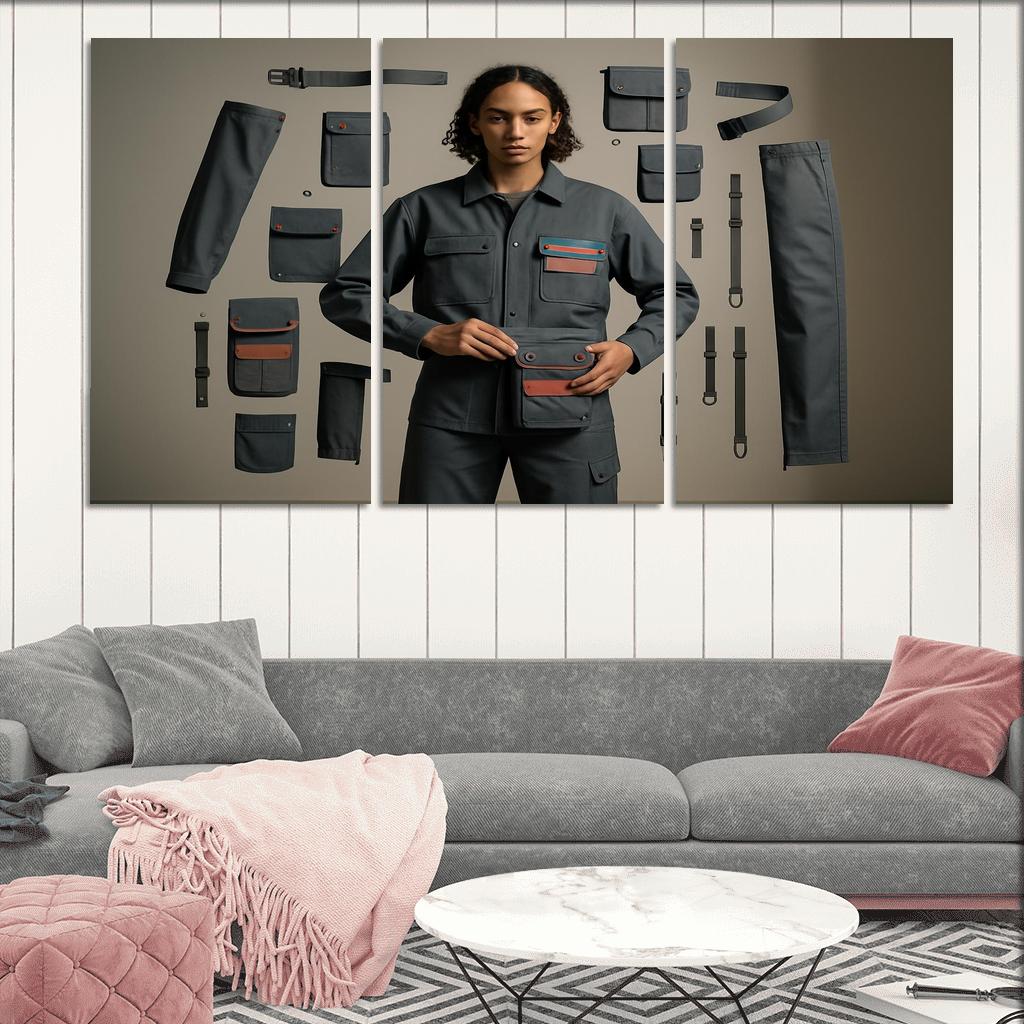 Modular Wardrobe Alchemy abstract paintings frame