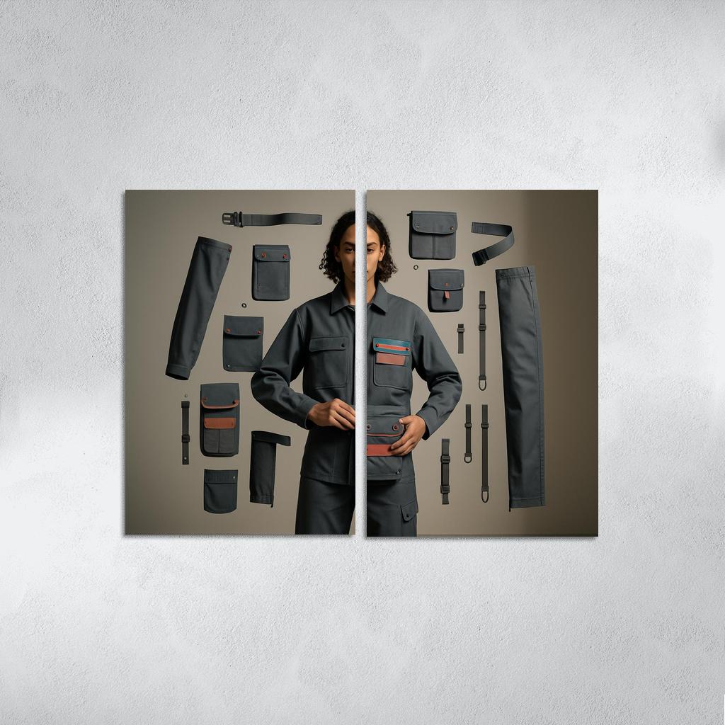 Modular Wardrobe Alchemy abstract paintings frame