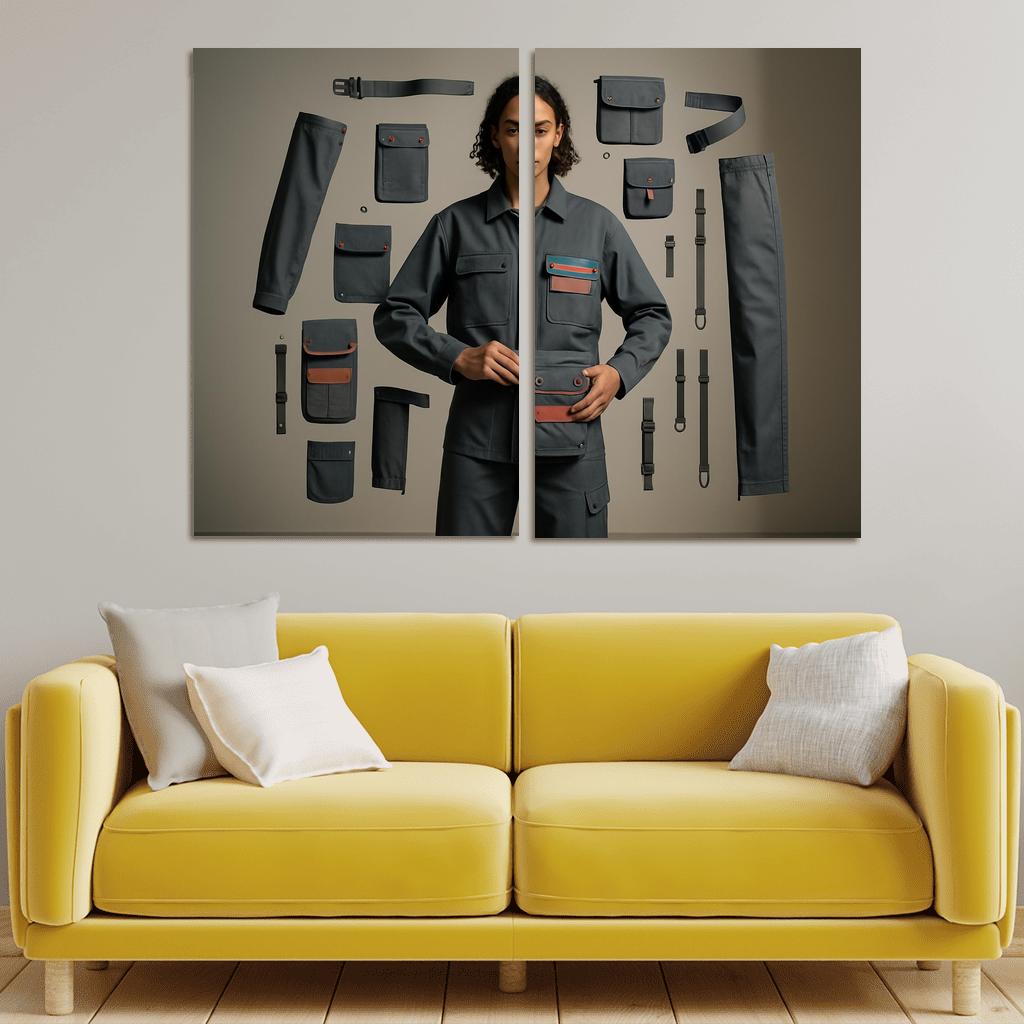 Modular Wardrobe Alchemy abstract paintings frame