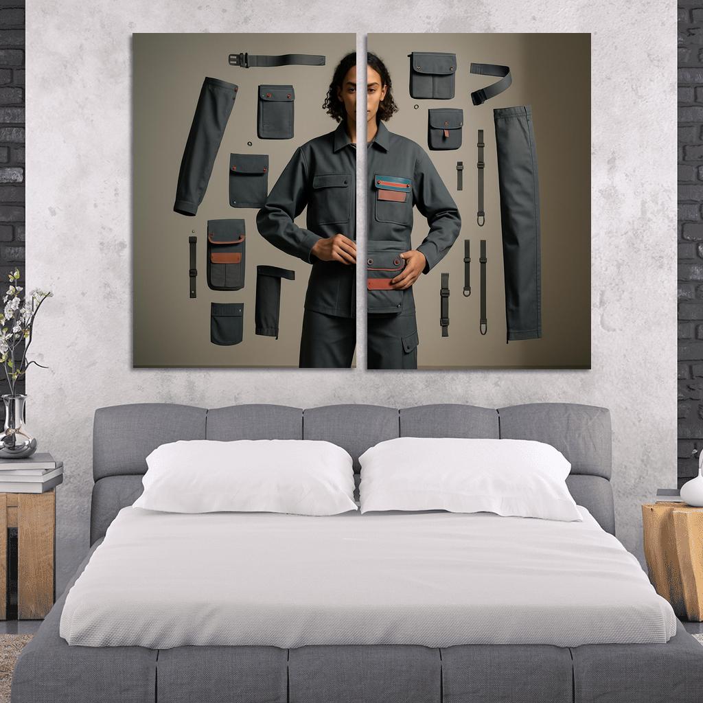 Modular Wardrobe Alchemy abstract paintings frame