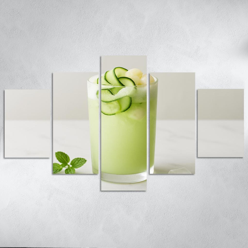 Cucumber Lychee Cloud Cooler oil paintings frame