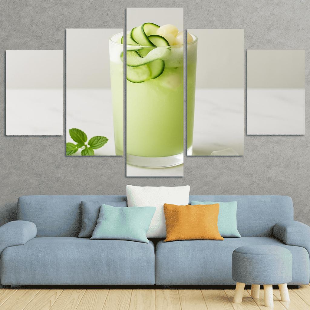 Cucumber Lychee Cloud Cooler oil paintings frame