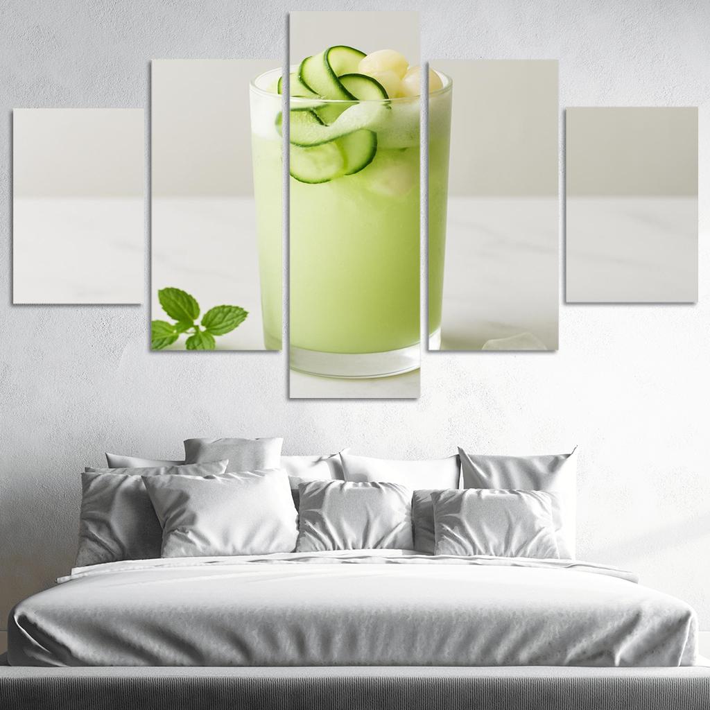 Cucumber Lychee Cloud Cooler oil paintings frame