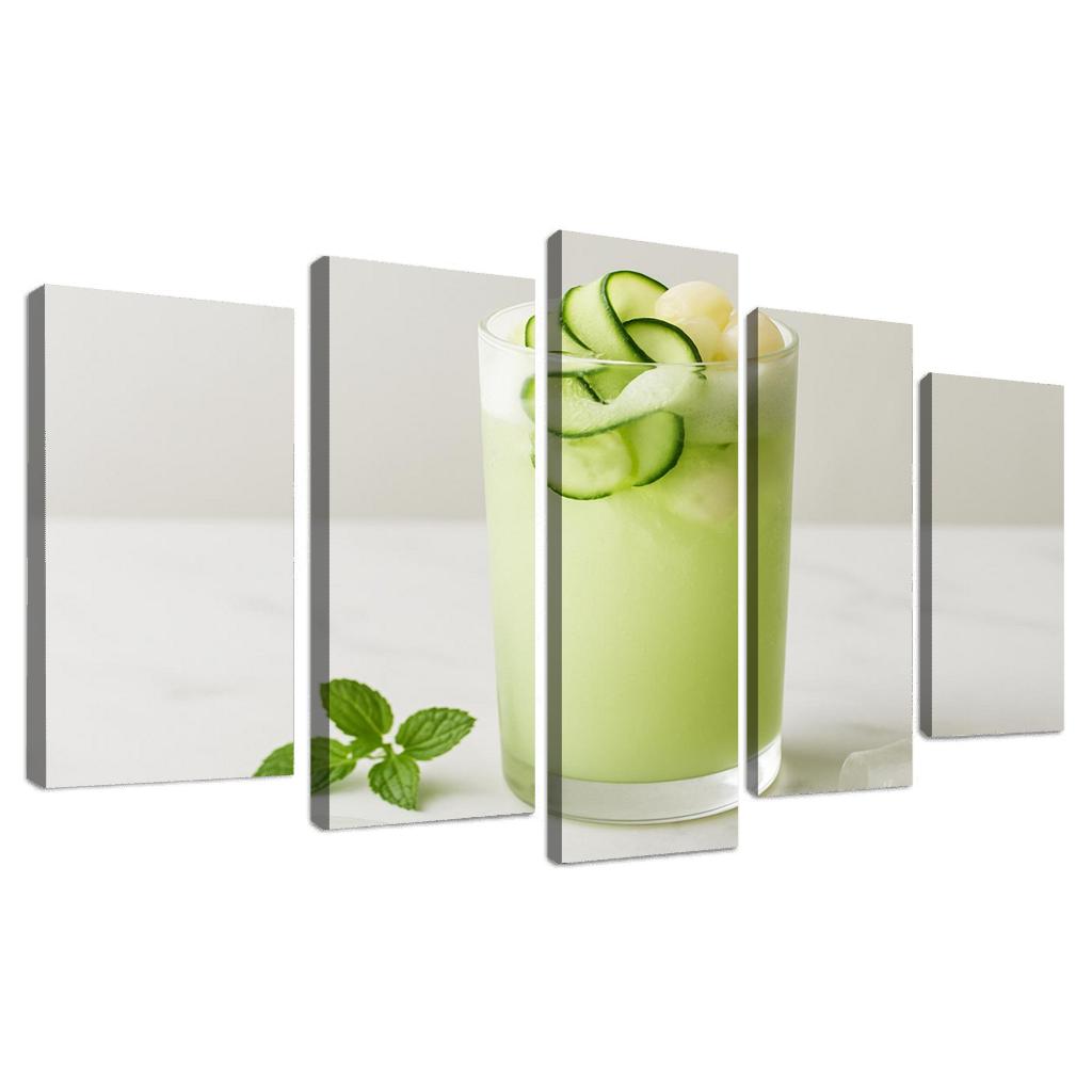 Cucumber Lychee Cloud Cooler oil paintings frame