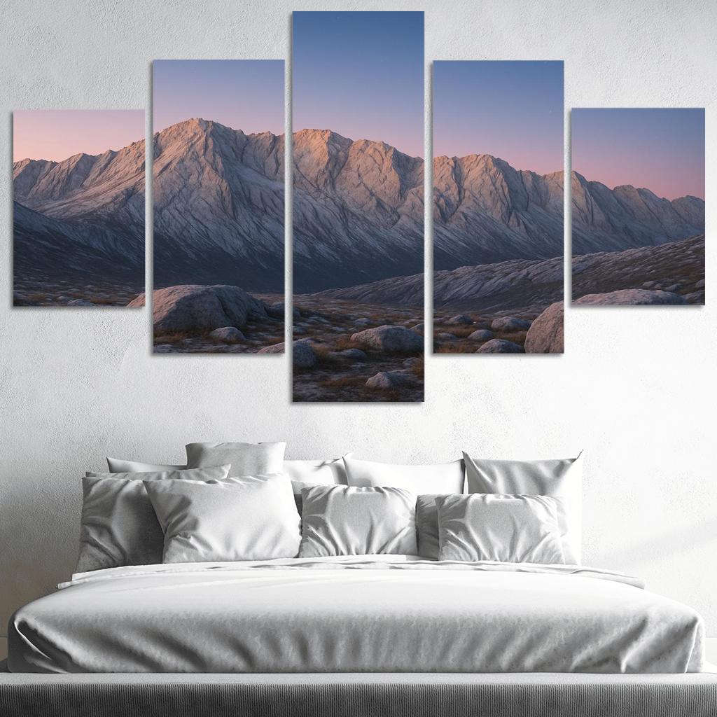 Celestial Dawn Over Frosted Granite Ridge home decor