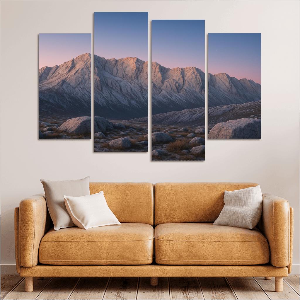 Celestial Dawn Over Frosted Granite Ridge home decor