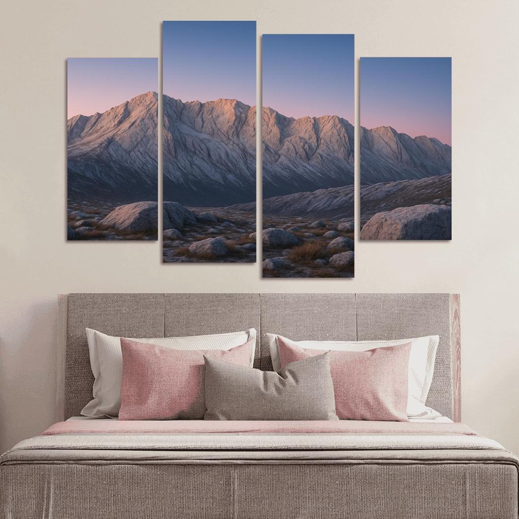Celestial Dawn Over Frosted Granite Ridge home decor