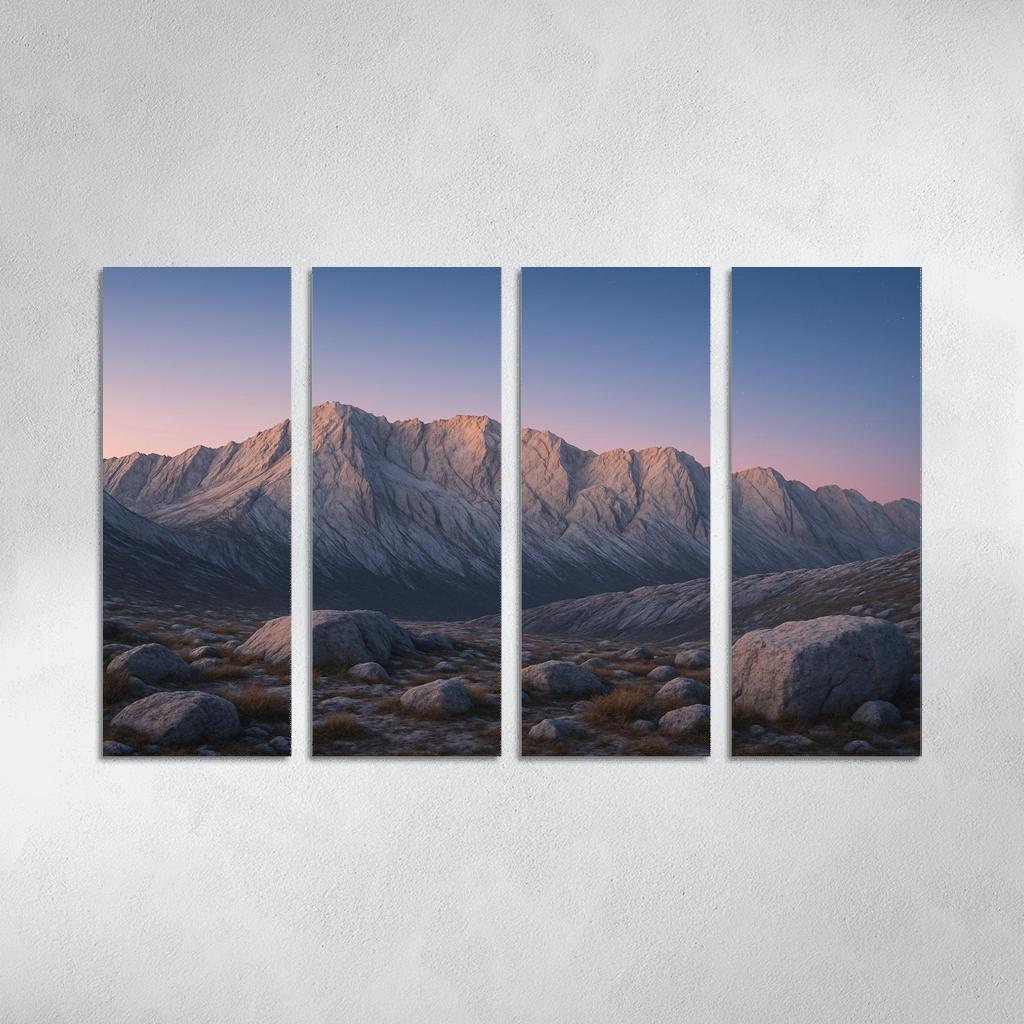 Celestial Dawn Over Frosted Granite Ridge home decor