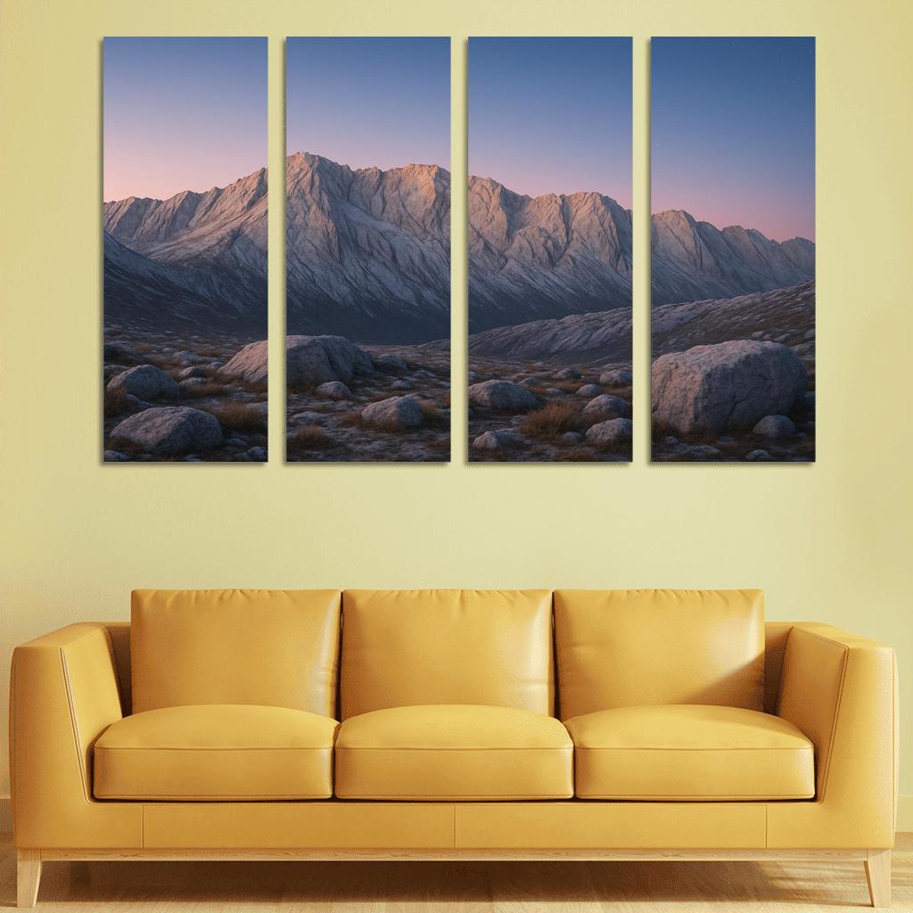 Celestial Dawn Over Frosted Granite Ridge home decor