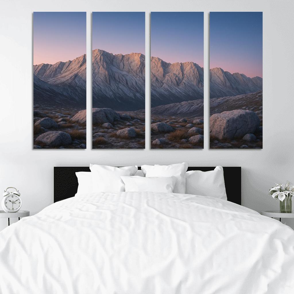 Celestial Dawn Over Frosted Granite Ridge home decor