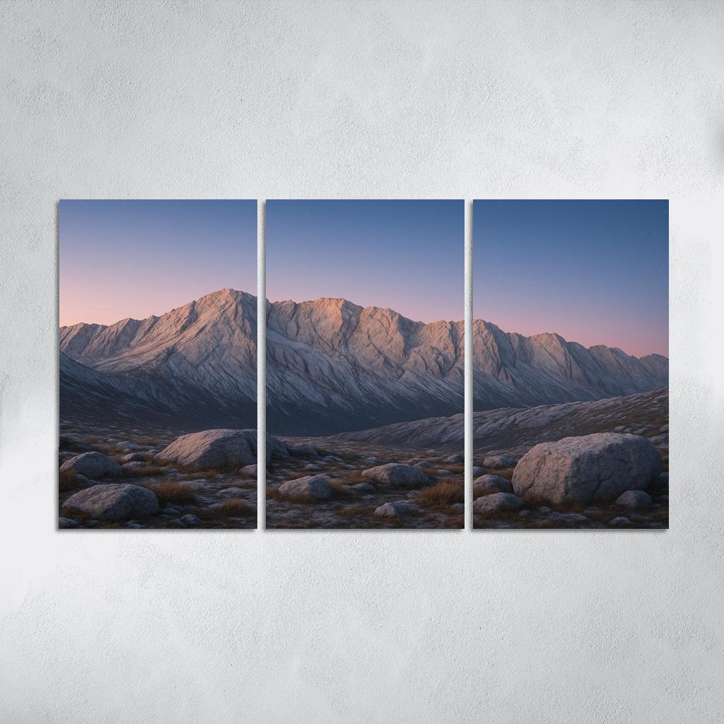 Celestial Dawn Over Frosted Granite Ridge home decor