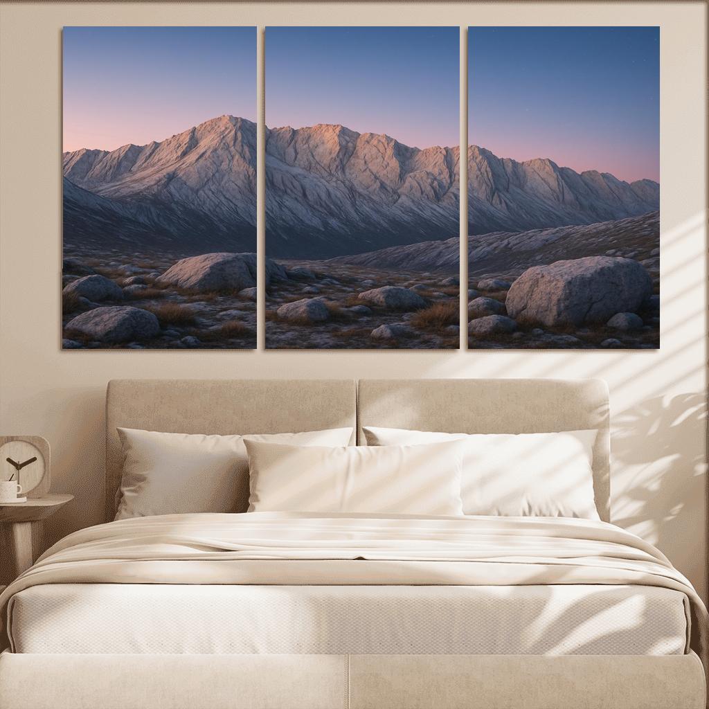 Celestial Dawn Over Frosted Granite Ridge home decor