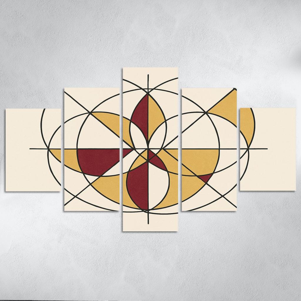 Celestial Geometry Echo canvas paintings frame