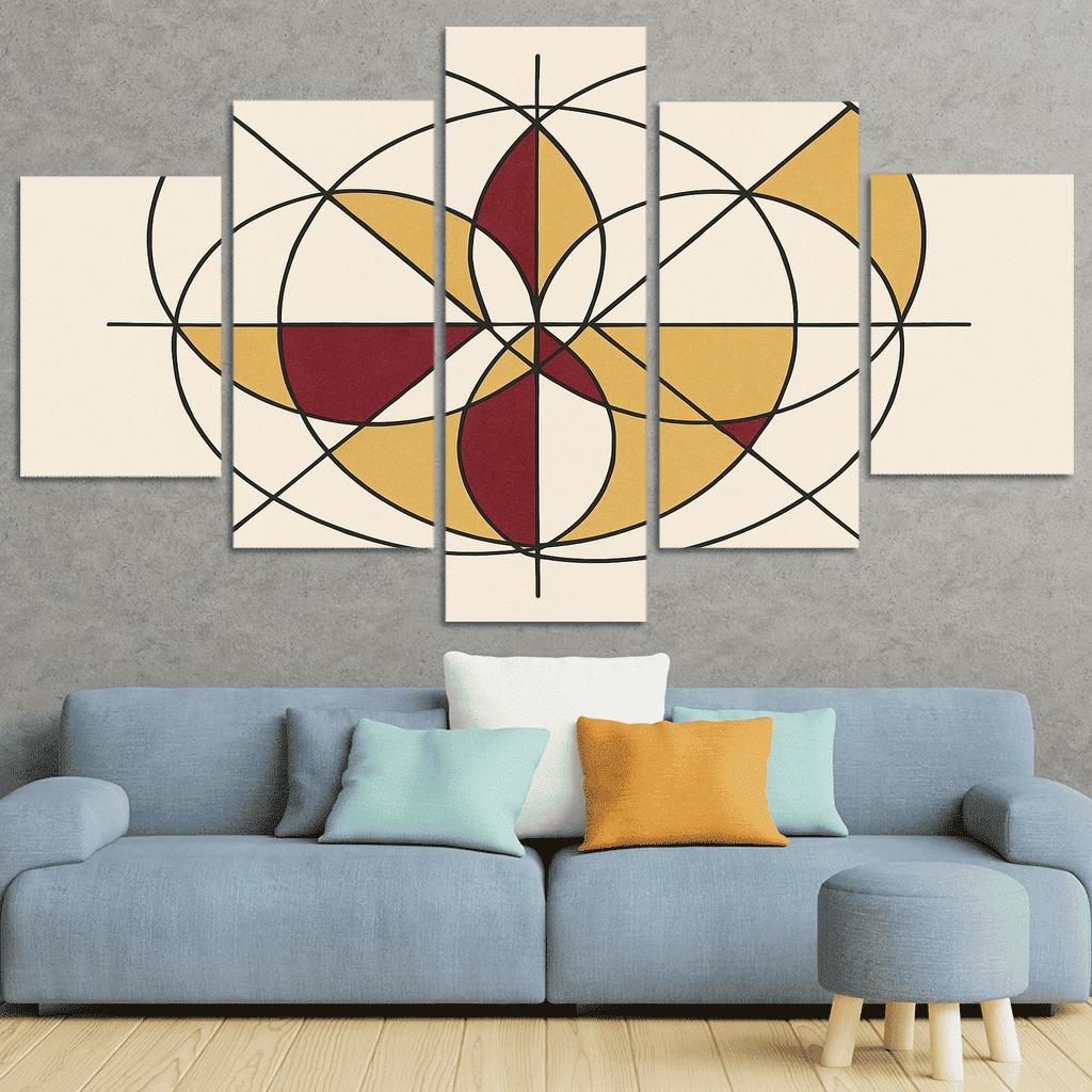Celestial Geometry Echo canvas paintings frame