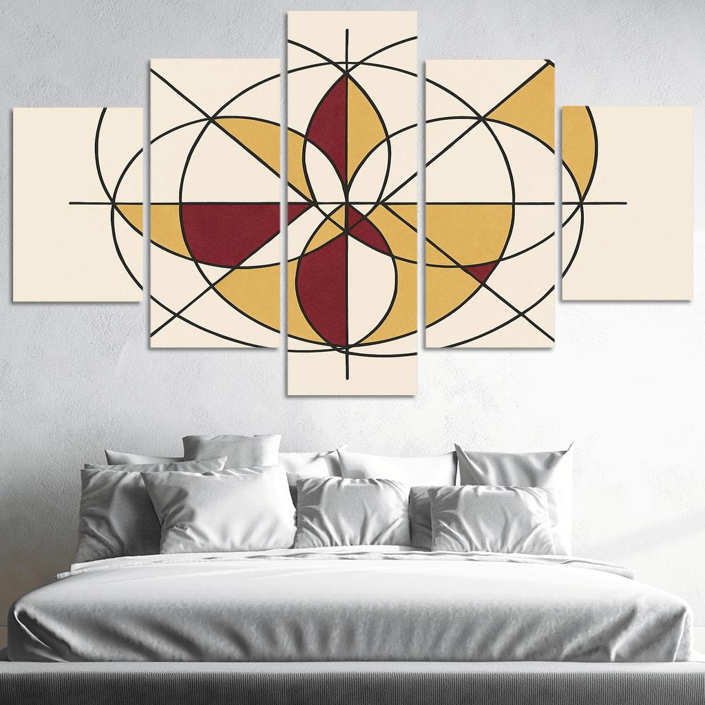 Celestial Geometry Echo canvas paintings frame