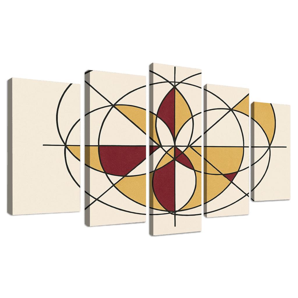 Celestial Geometry Echo canvas paintings frame