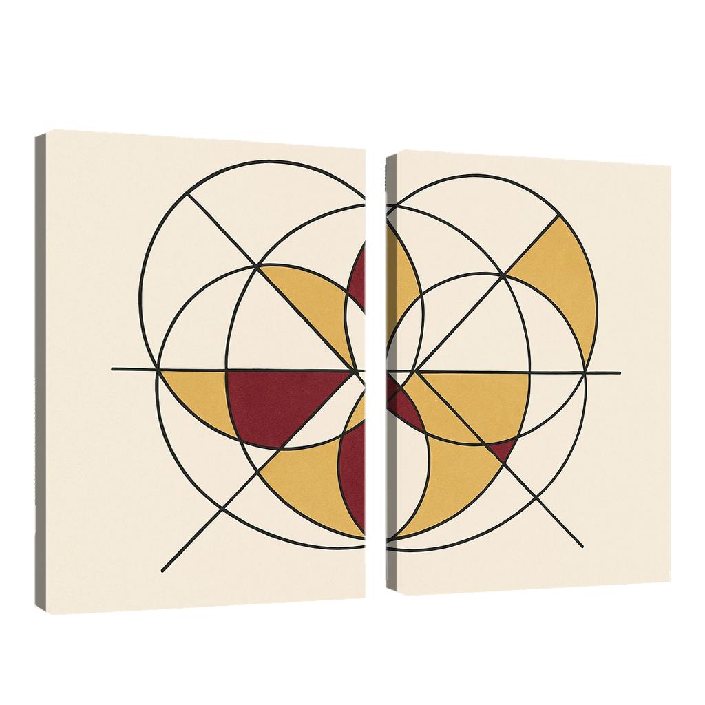 Celestial Geometry Echo canvas paintings frame