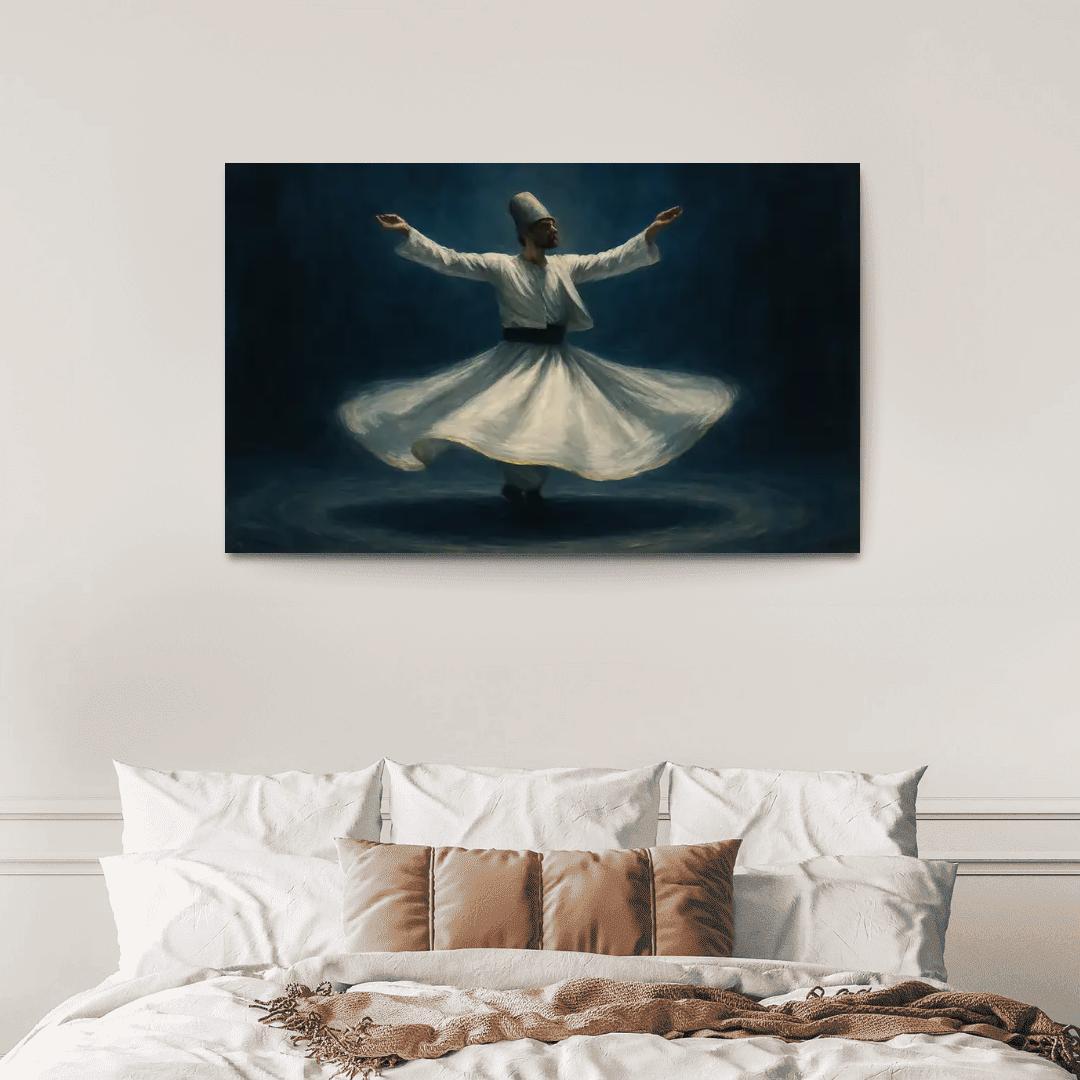 Sufi Whirling Devotion In Motion framed paintings