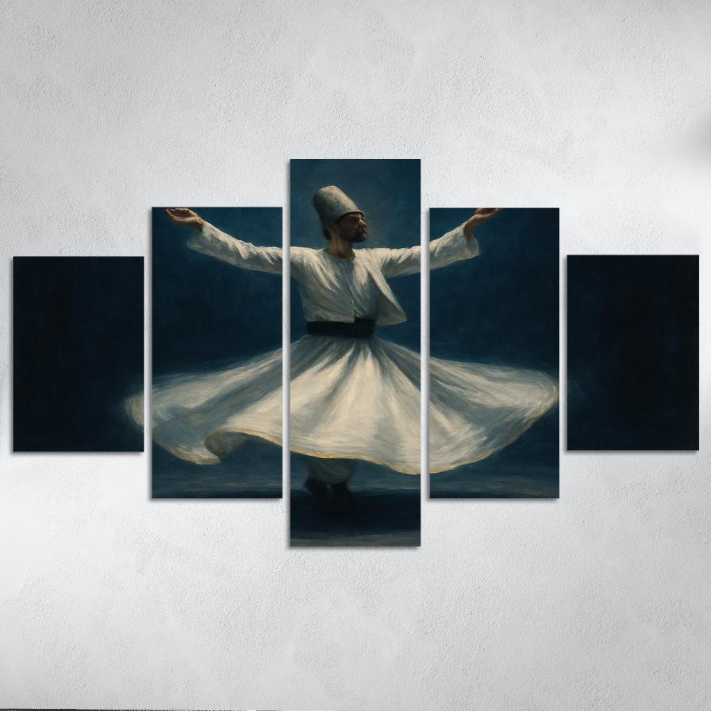 Sufi Whirling Devotion In Motion framed paintings