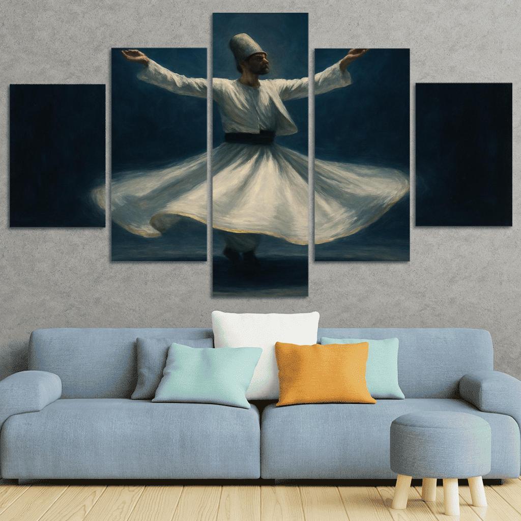 Sufi Whirling Devotion In Motion framed paintings
