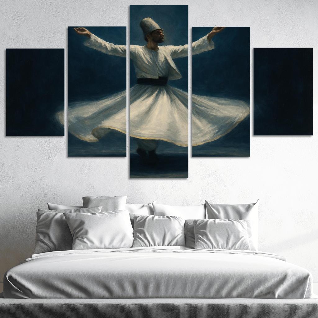 Sufi Whirling Devotion In Motion framed paintings