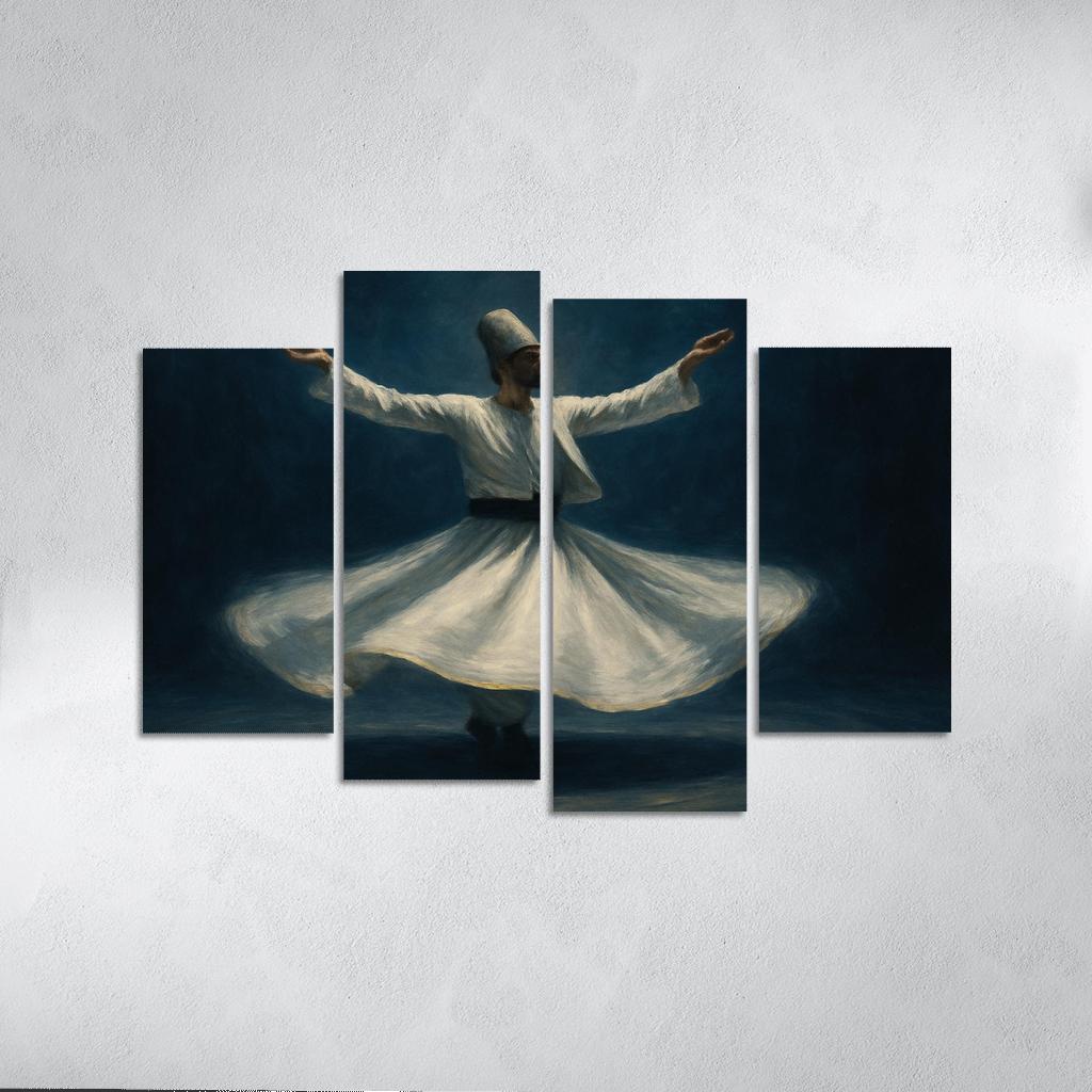 Sufi Whirling Devotion In Motion framed paintings