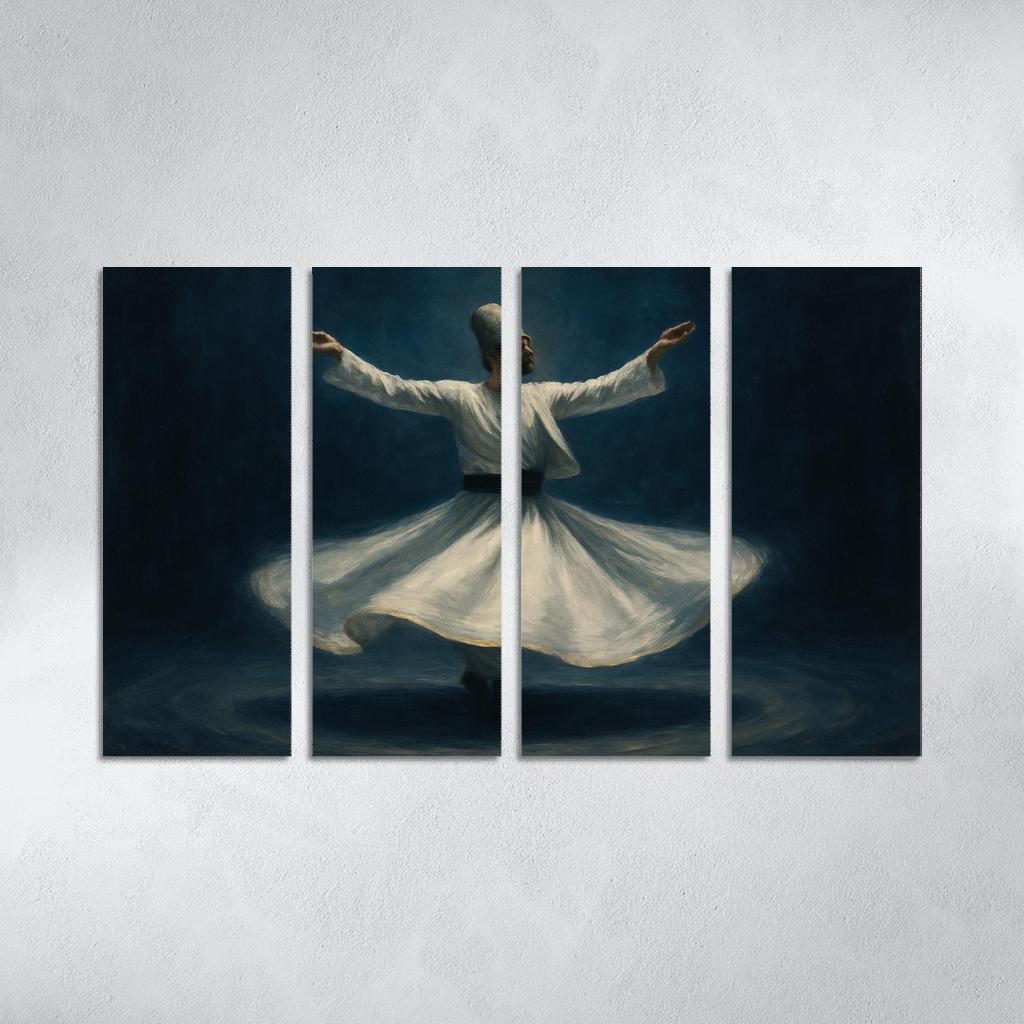 Sufi Whirling Devotion In Motion framed paintings
