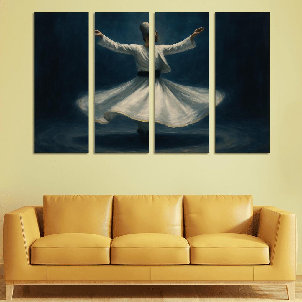 Sufi Whirling Devotion In Motion framed paintings