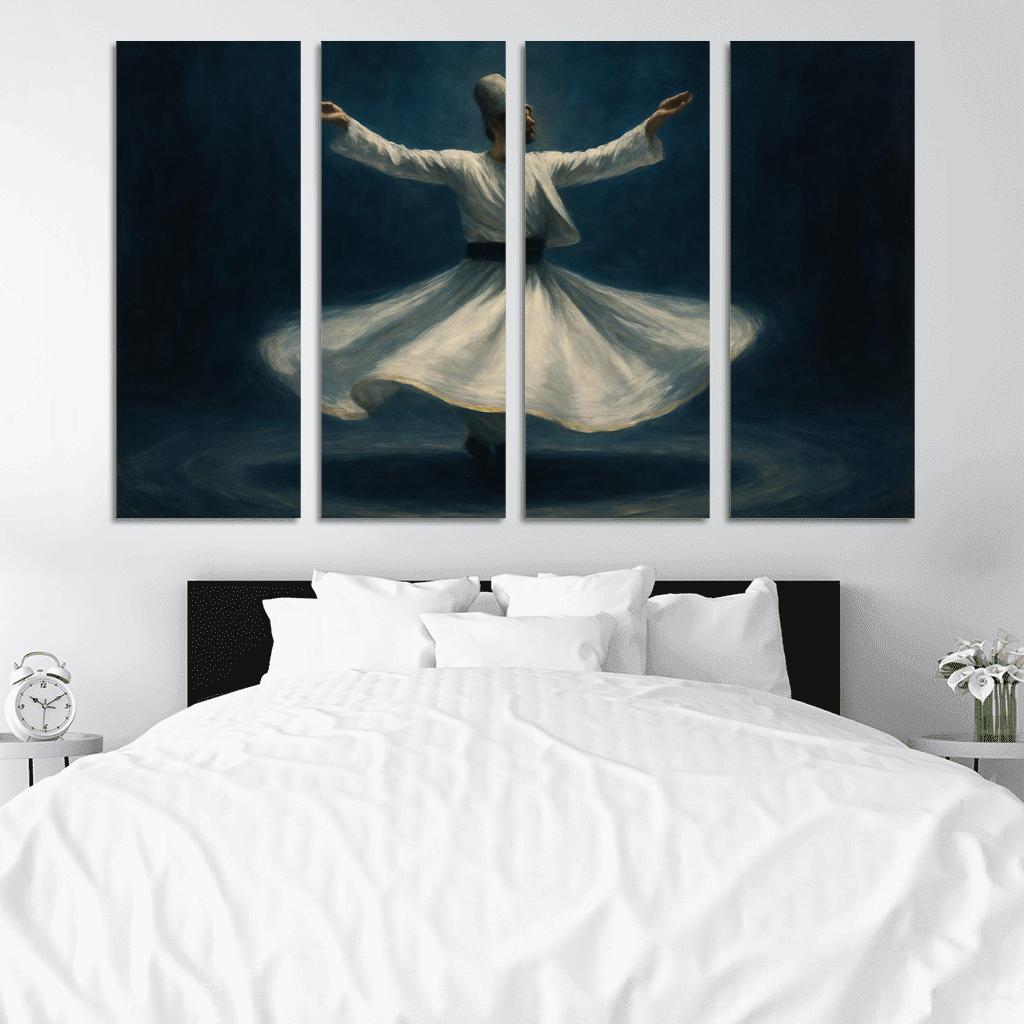 Sufi Whirling Devotion In Motion framed paintings