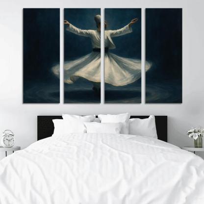 Sufi Whirling Devotion In Motion framed paintings