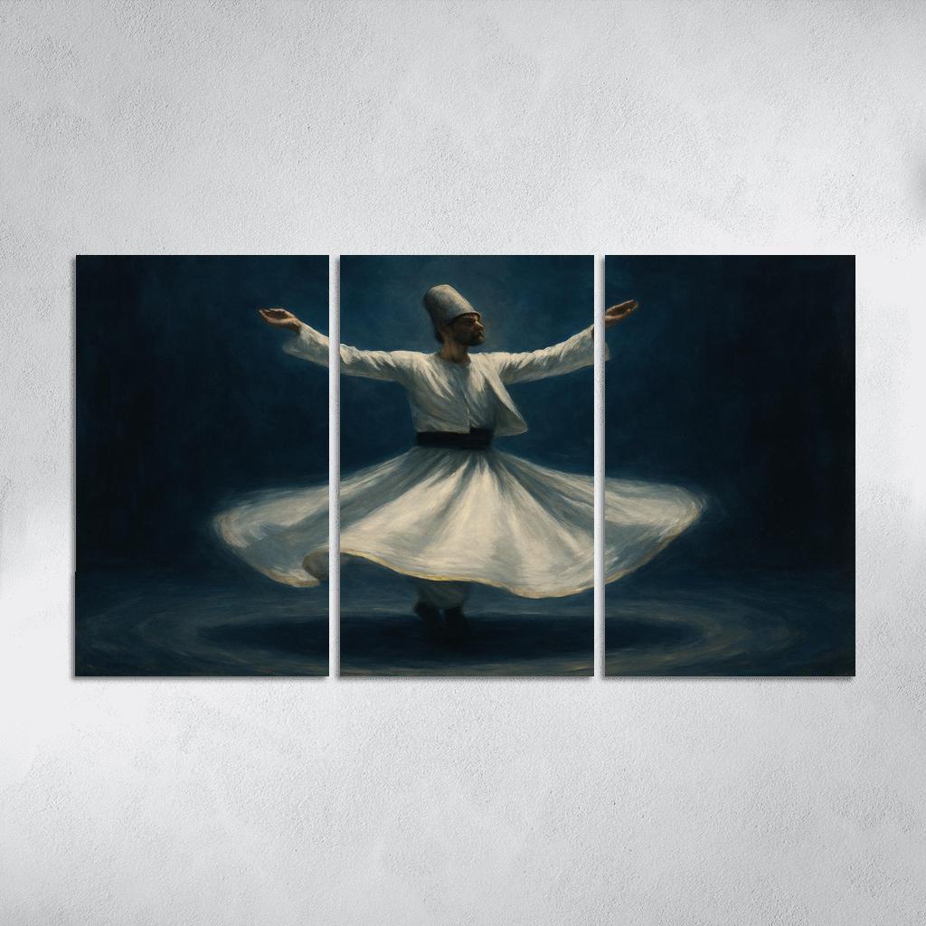 Sufi Whirling Devotion In Motion framed paintings