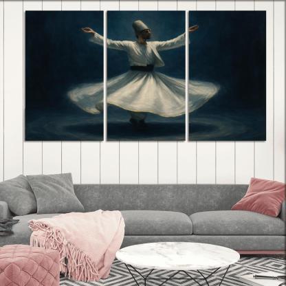 Sufi Whirling Devotion In Motion framed paintings