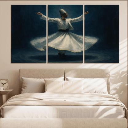 Sufi Whirling Devotion In Motion framed paintings