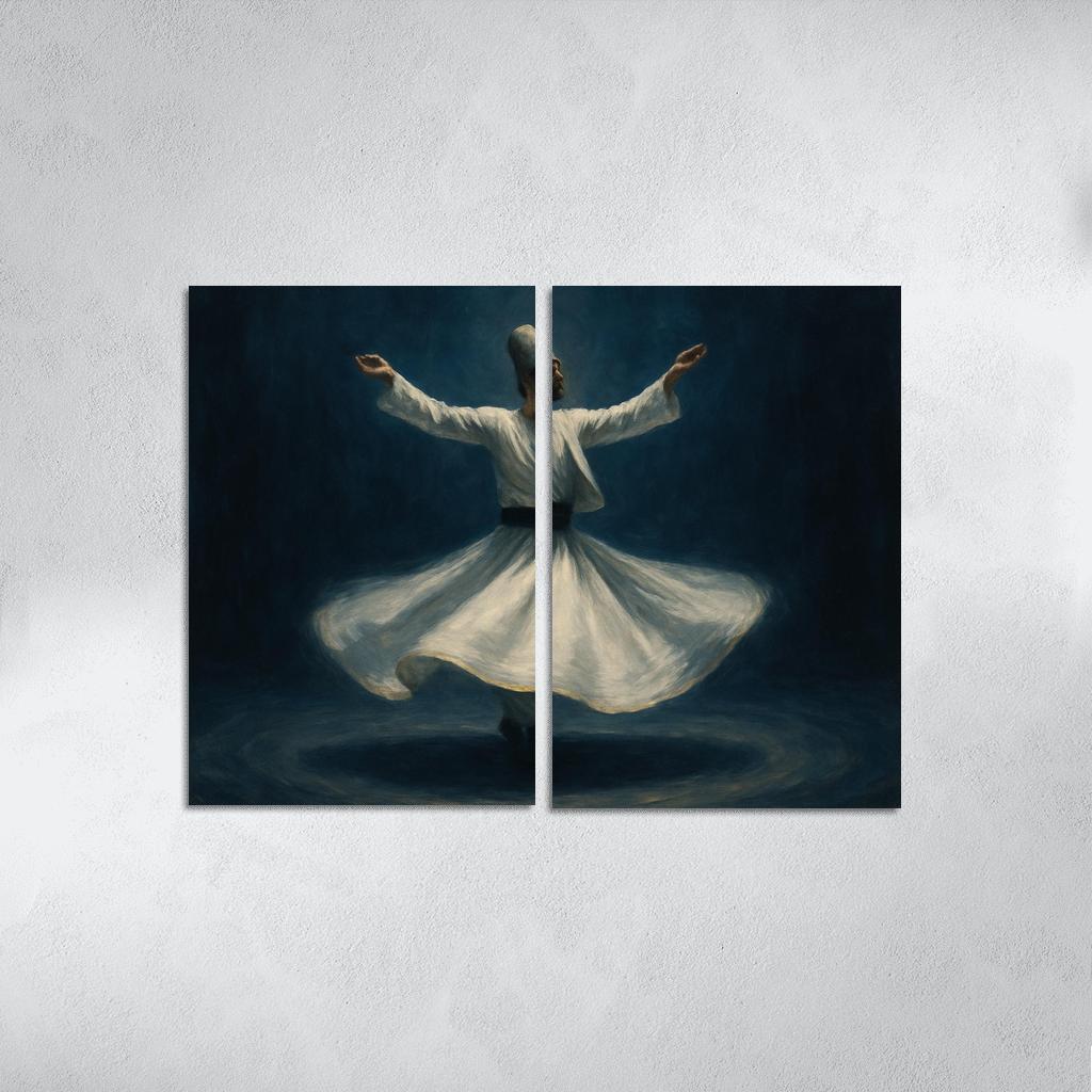 Sufi Whirling Devotion In Motion framed paintings