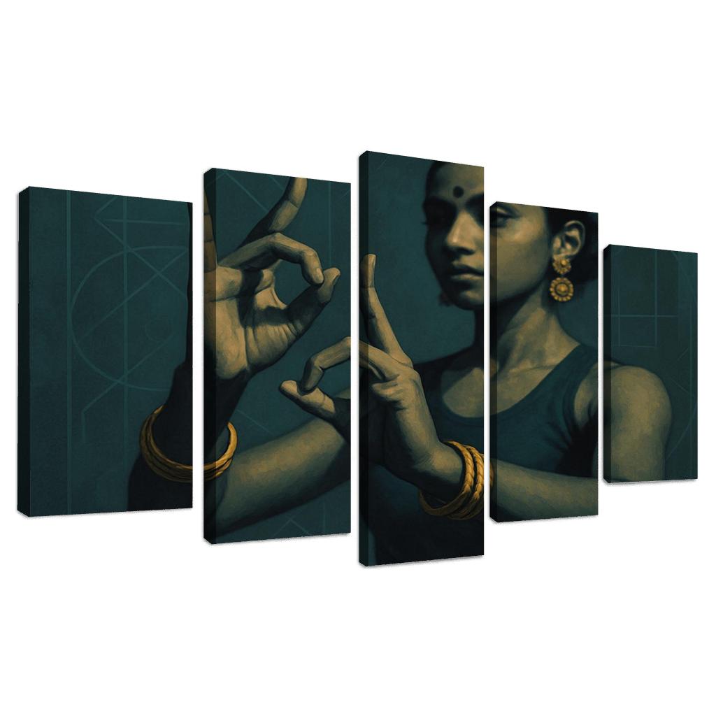 Urban Mudra Neo Classical Hand Dance framed paintings
