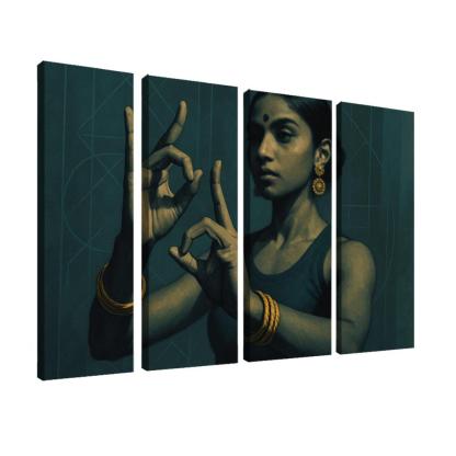 Urban Mudra Neo Classical Hand Dance framed paintings