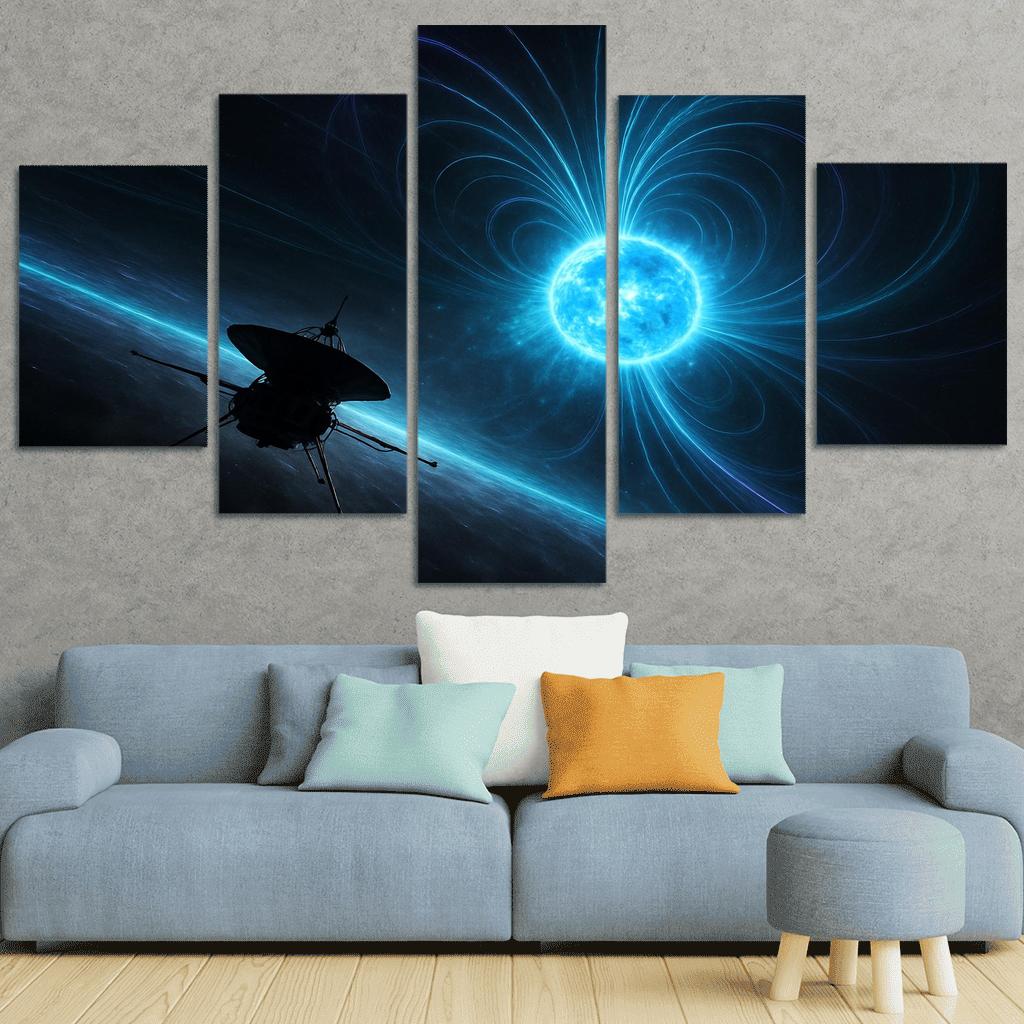 Voyage Through A Magnetar Storm abstract paintings frame