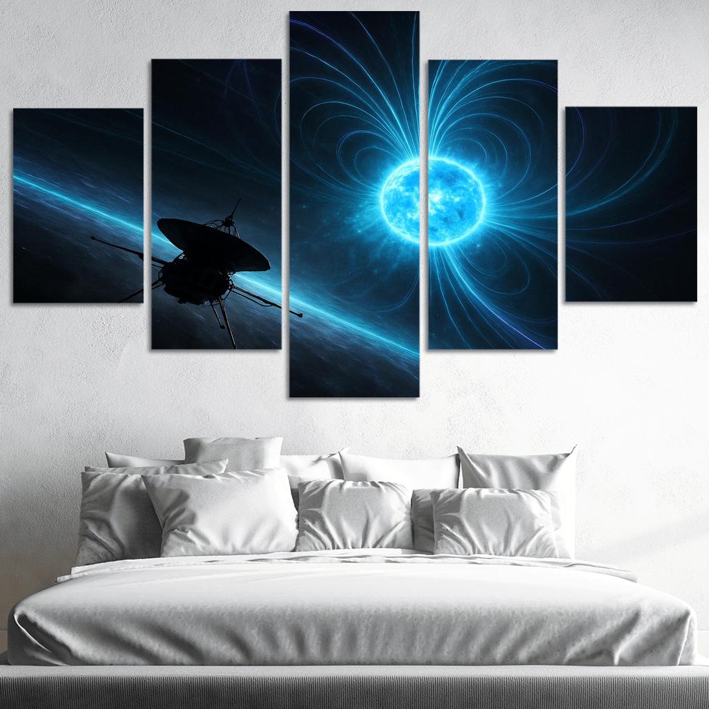 Voyage Through A Magnetar Storm abstract paintings frame