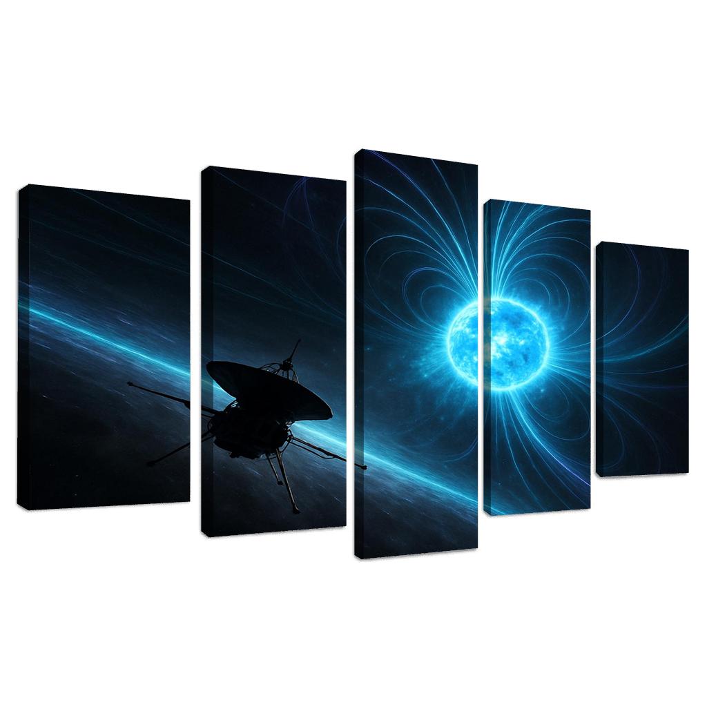 Voyage Through A Magnetar Storm abstract paintings frame