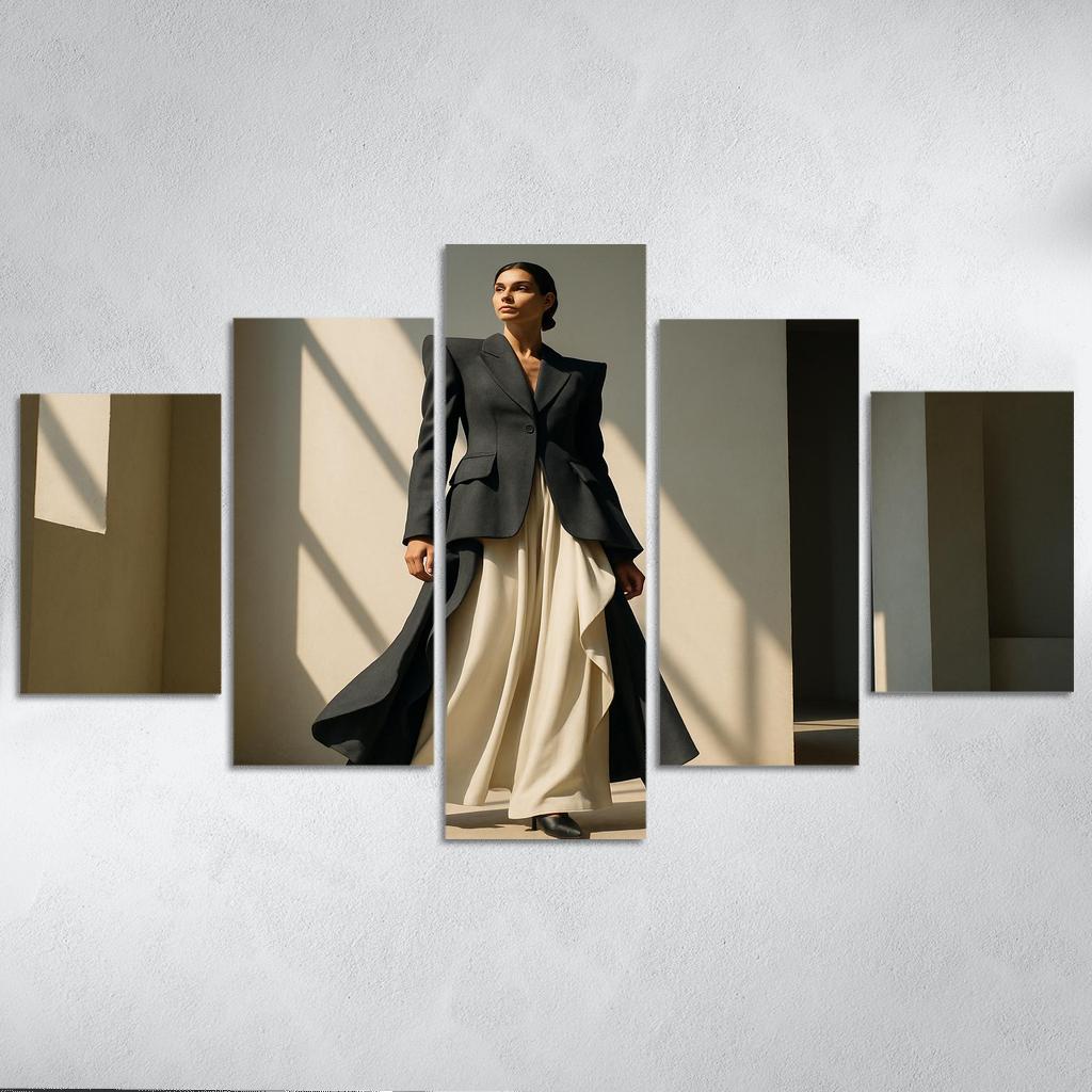 Architectural Draped Tailoring abstract paintings frame