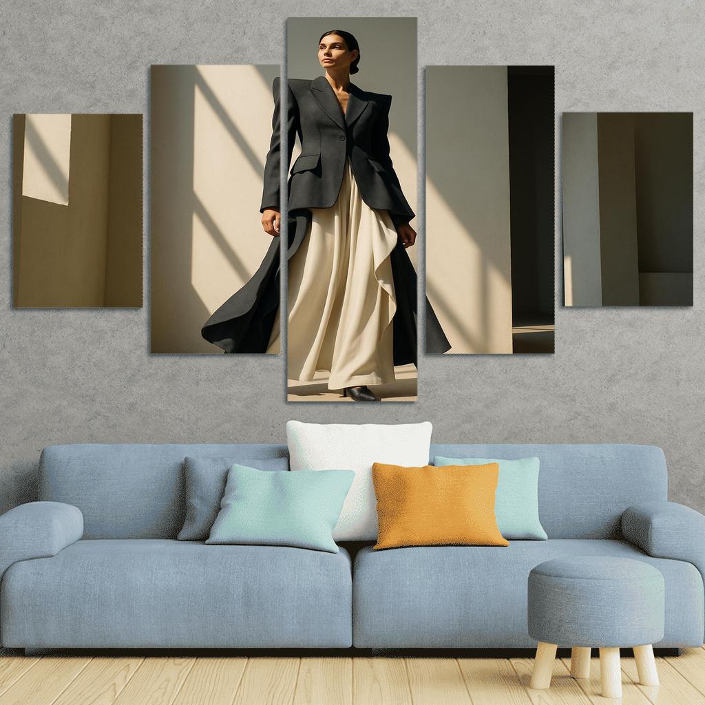 Architectural Draped Tailoring abstract paintings frame