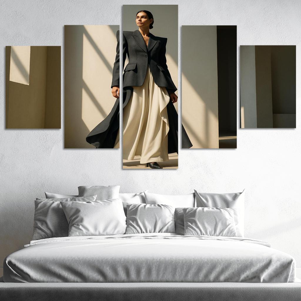 Architectural Draped Tailoring abstract paintings frame
